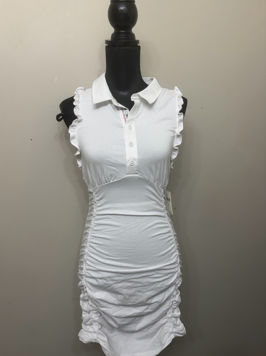 Daily Practice Dresses & Skirts - NWT Anthropologie by Daily Practice Women’s White Sleeveless Ruffled Dress M